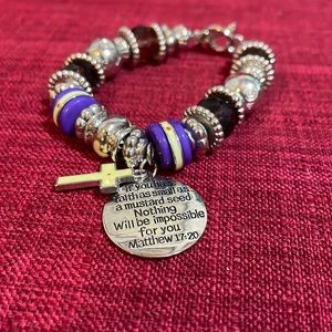 (5/$25) Inspirational Scripture Bracelet